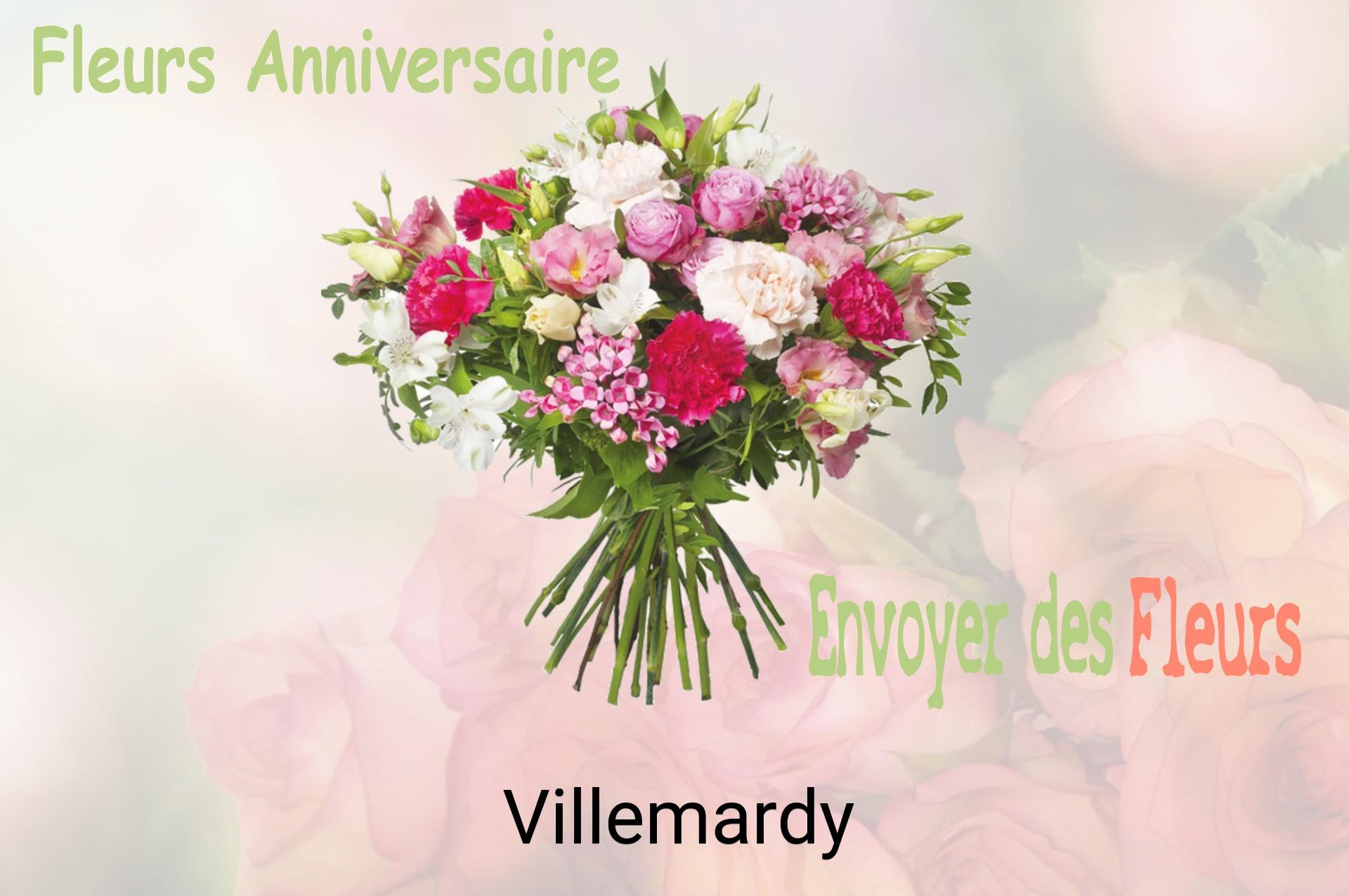 Bouquet de fleurs d’anniversaire livré à Villemardy