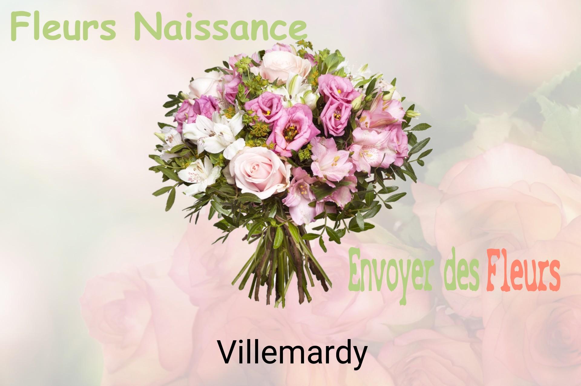 Bouquet de fleurs de naissance livré à Villemardy